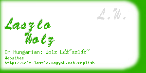 laszlo wolz business card